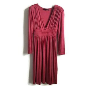 ROBERT RODRIGUEZ | dress midi dusty rose red sz 4